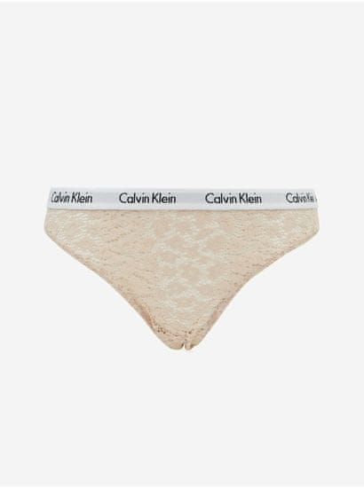 Calvin Klein Béžové krajkové nohavičky Calvin Klein