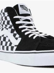 Vans Čierno-biele vzorované kožené členkové tenisky VANS UA SK8-Hi 44 1/2