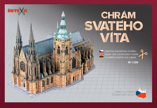 Chrám svatého Víta - Papírová stavebnice modelu