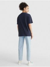 Tommy Jeans Tmavomodré dámske vzorované dlhé tričko Tommy Jeans XS