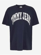 Tommy Jeans Tmavomodré dámske vzorované dlhé tričko Tommy Jeans XS