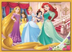 Trefl Puzzle Disney princezné: Šťastný deň 4v1 (35,48,54,70 dielikov)