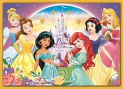 Trefl Puzzle Disney princezné: Šťastný deň 4v1 (35,48,54,70 dielikov)