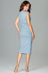 Lenitif Dámske midi šaty Falun K475 modrá svetlo S