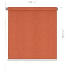 Vidaxl Vonkajšia zatemňovacia roleta 140x140 cm oranžová