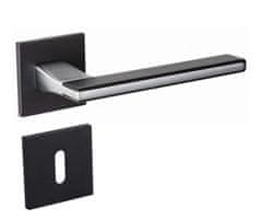 Infinity Line Nicola KNIC S B00/M700 čierna/ matný chróm - kľučka k dverám - pre izbový kľúč