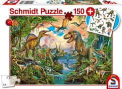 Schmidt Puzzle Dinosaury 150 dielikov + darček (tetovačky)