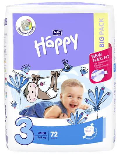 Bella Happy Midi 5-9 kg 72 ks