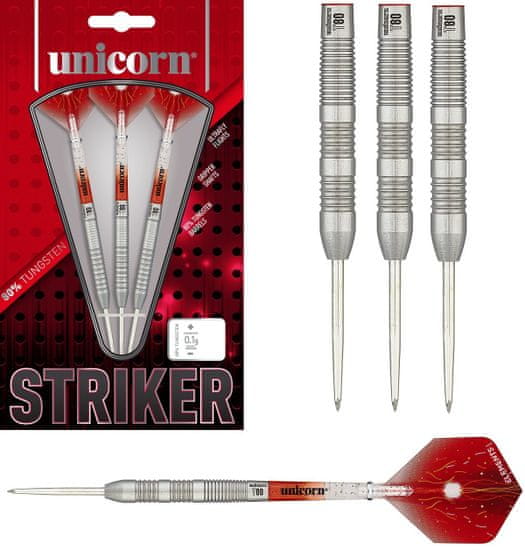 Unicorn darts 25024-Šipky Unicorn STRIKER 22 gram 80% TUNGSTEN