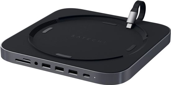 Satechi Aluminium TYPE-C Stand and Hub for Mac Mini, šedá