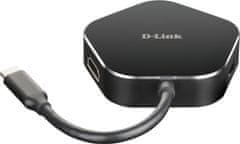 D-LINK USB-C Hub 4v1, HDMI, PD