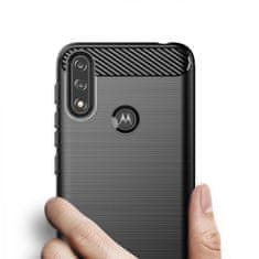 MG Carbon Case Flexible silikónový kryt na Motorola Moto E7i Power, čierny