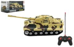 Teddies Tank RC PANTHER plast 25cm na batérie 27mHz so zvukom so svetlom v krabici 28x13x12cm