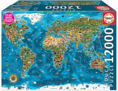 EDUCA Puzzle Zázraky sveta 12000 dielikov