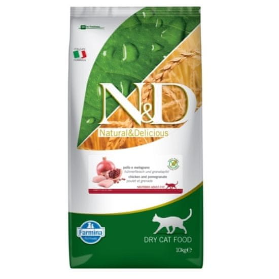 N&D PRIME CAT Neutered Chicken&Pomegranate 10 kg