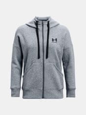 Under Armour Mikina Rival Fleece FZ Hoodie-GRY S