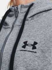 Under Armour Mikina Rival Fleece FZ Hoodie-GRY S