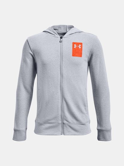 Under Armour Mikina UA Rival Terry FZ Hoodie-GRY