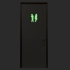 Traiva Samolepiace fotoluminiscenčné označenie WC - muži a ženy Samolepiace fotoluminiscenčné označenie WC muži aj ženy set (200 x 85 mm) - kód: 24594