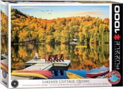 EuroGraphics Puzzle Chata pri jazere, Quebec 1000 dielikov