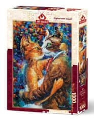 Art puzzle Puzzle Zamilovaný tanec mačiek 1000 dielikov