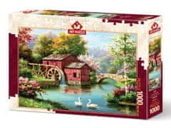 Art puzzle Puzzle Starý červený mlyn 1000 dielikov