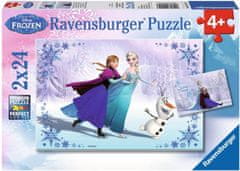 Ravensburger Puzzle Ľadové kráľovstvo: Sestry navždy 2x24 dielikov