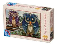 D-Toys Puzzle Soví pár 100 dielikov