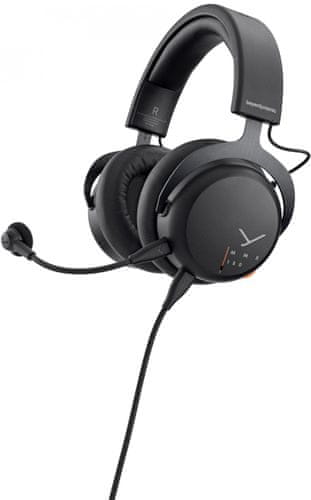 extra výkonné náhlavné herné slúchadlá beyerdynamic mmx-150 vynikajúci zvuk usb kábel mäkké náušníky káblové pripojenie mikrofón s rušením hluku na pozadí