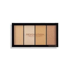 Makeup Revolution Paletka rozjasňovač Revolution Re-Loaded (Highlighter Palette) odtieň Lustre Light s Warm 4 x 5 g