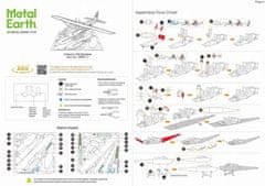 Metal Earth 3D puzzle Cessna 182 Hydroplán