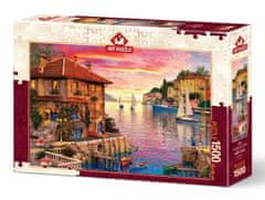 Art puzzle Puzzle Stredomorský prístav 1500 dielikov