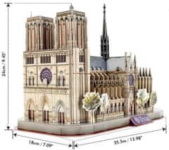 CubicFun 3D puzzle Katedrála Notre-Dame 128 dielikov