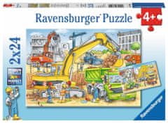 Ravensburger Puzzle Práca na stavbe 2x24 dielikov