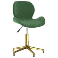 Vidaxl 335043 Swivel Dining Chair Dark Green Velvet