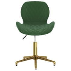 Vidaxl 335043 Swivel Dining Chair Dark Green Velvet