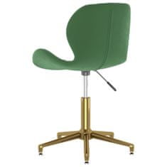 Vidaxl 335043 Swivel Dining Chair Dark Green Velvet