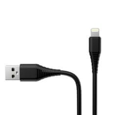 ColorWay Kábel USB Apple Lightning (PVC) 2.4A 1m - black