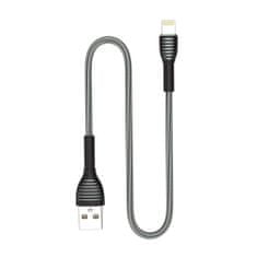 ColorWay Kábel USB Apple Lightning (braided cloth) 3.0A 1m - gray