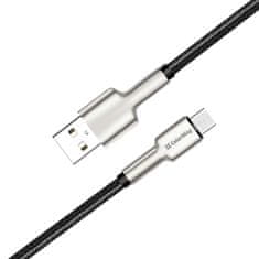 ColorWay Kábel USB MicroUSB (head metal) 2.4A 1m - black