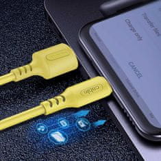 ColorWay Kábel USB MicroUSB (soft silicone) 2.4A 1m - yellow