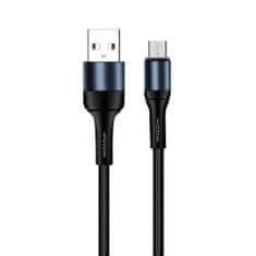 ColorWay Kábel USB MicroUSB (nylon) 2.4A 1m - black