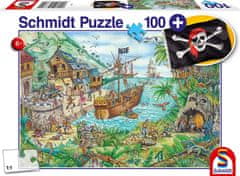 Schmidt Puzzle V pirátskej zátoke 100 dielikov + darček (pirátska vlajka)