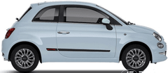 Rider Ochranné lišty bočných dverí, Fiat 500, 2015-, HTB, Facelift