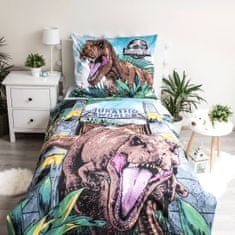 Jerry Fabrics Obliečky Jurský svet Roar svietiaci efekt 140x200, 70x90 cm