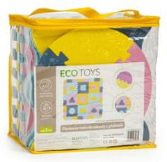 EcoToys Penové puzzle Tvary pastelové SX s okrajmi