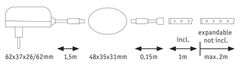 Paulmann PAULMANN MaxLED 250 LED Strip Night Comfort základná sada 1m 4W 30LEDs/m 2700K 12VA 78893