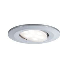 Paulmann PAULMANN HomeSpa LED vstavané svietidlo Calla 3ks sada výklopné IP65 90mm 30 ° 3x5W 230V CCT matný chróm 93095