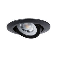 Paulmann PAULMANN LED vstavané svietidlo 3ks sada výklopné 82mm 70 ° 3x6W 230V 3000K čierna mat 93367