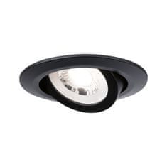 Paulmann PAULMANN LED vstavané svietidlo 3ks sada výklopné 82mm 70 ° 3x6W 230V 3000K čierna mat 93367